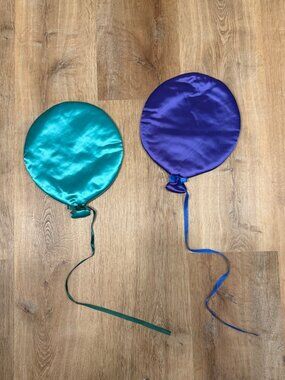 Vintage 90s Satin Balloon Wall Decor Hangings Kids Room Retro Nursery
